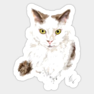 Quiet and Sweet Persian Cat Sticker